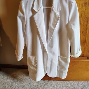 Petite Sophisticate Classic Ivory Blazer